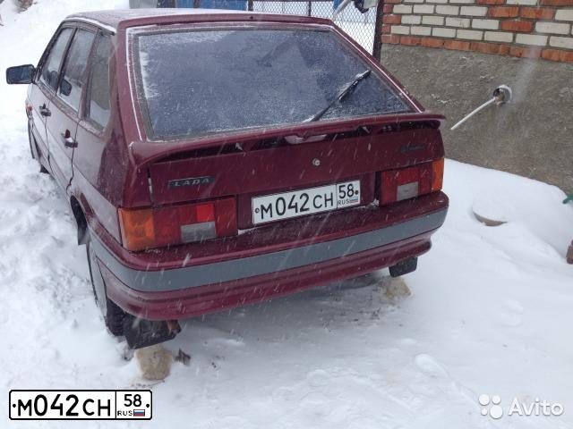 Фото автомобиля LADA 2114 SAMARA, 2005 — госномер Т654РР58. Цвет: ТЕМНО-МАЛИНОВЫЙ