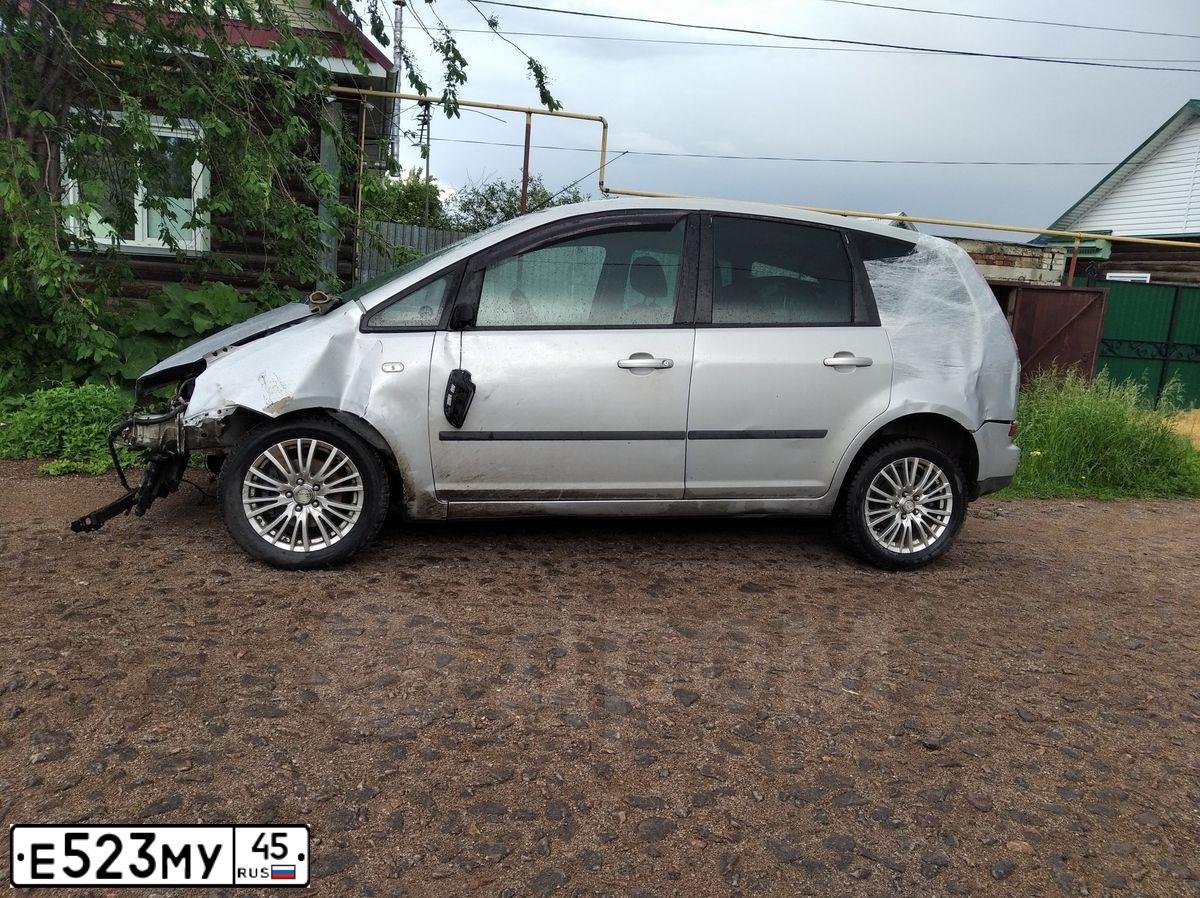 Фото автомобиля FORD FOCUS C-MAX, 2007 — госномер С937РР86. Цвет: Серебристый
