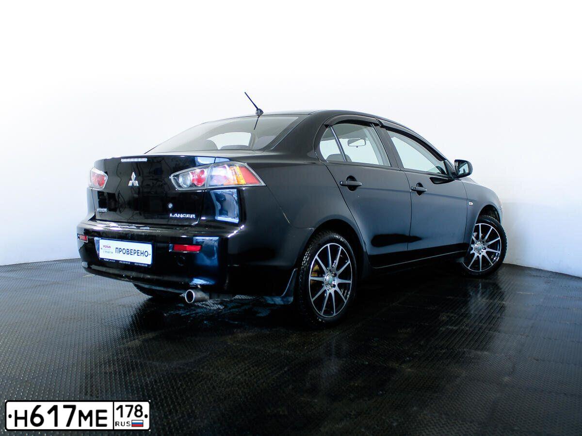 Фото автомобиля MITSUBISHI LANCER, 2010 — госномер В567ХТ147. Цвет: ЧЕРНЫЙ