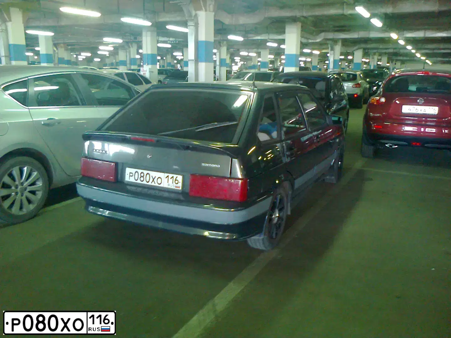 Фото автомобиля TAGAZ SONATA, 2008 — госномер Е669ВО716. Цвет: ЧЕРНЫЙ