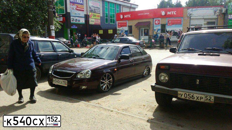 Фото автомобиля LADA 2172 PRIORA, 2012 — госномер К540СХ152. Цвет: ТЕМНО-ВИШНЕВЫЙ
