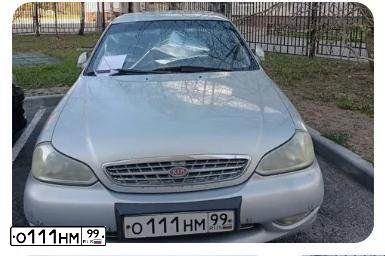 Фото автомобиля KIA CLARUS, 2000 — госномер О111НМ99. Цвет: СЕРЫЙ МЕТАЛЛИК