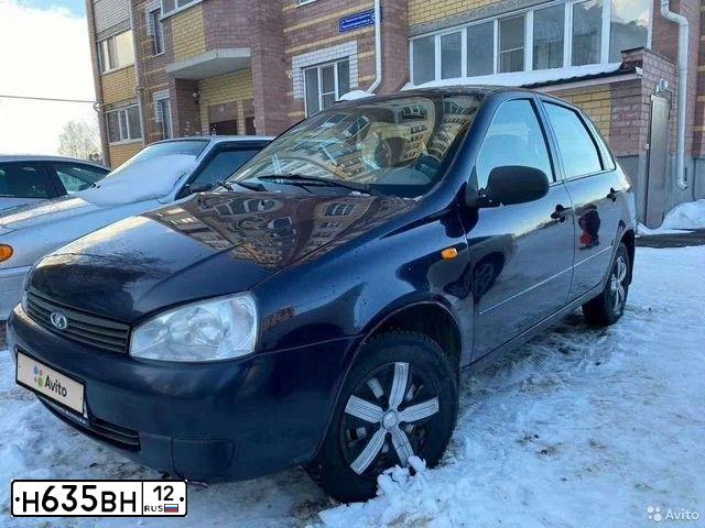 Фото автомобиля LADA KALINA, 2008 — госномер Т476ХК73. Цвет: ТЕМНЫЙ СИНЕ-ФИОЛЕТОВЫЙ