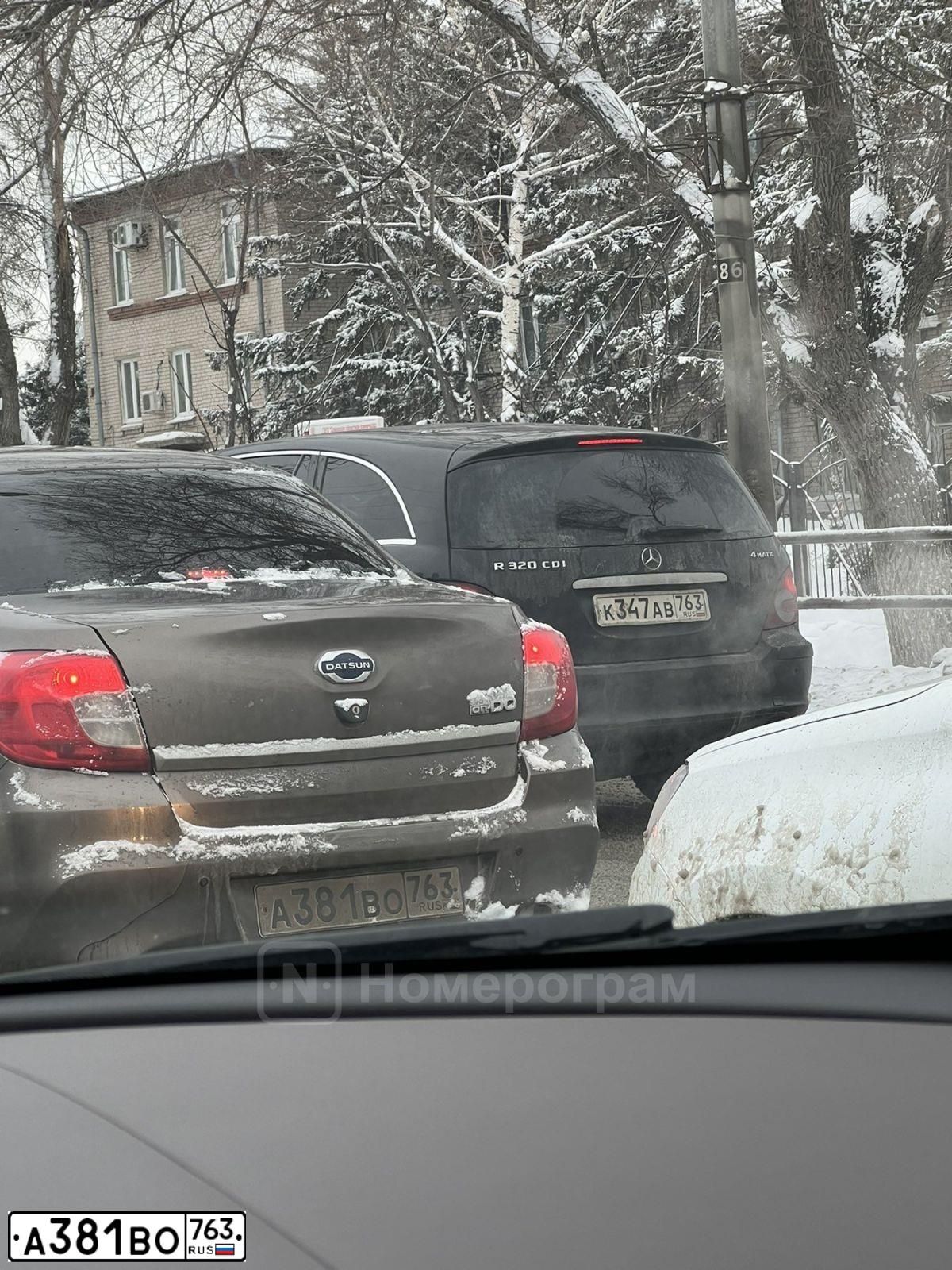 Фото автомобиля DATSUN ON-DO, 2018 — госномер А381ВО763. Цвет: Серый