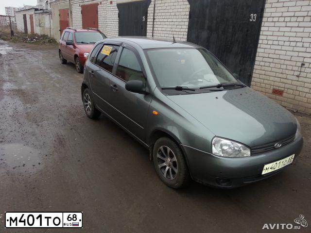 Фото автомобиля LADA 1119 KALINA, 2008 — госномер М401ТО68. Цвет: Темно-серый металлик