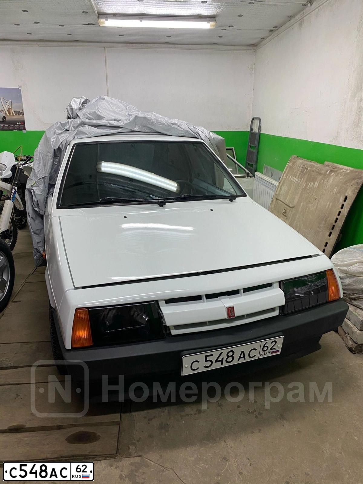 Фото автомобиля LADA 2108 SAMARA, 1987 — госномер С548АС62. Цвет: Белый