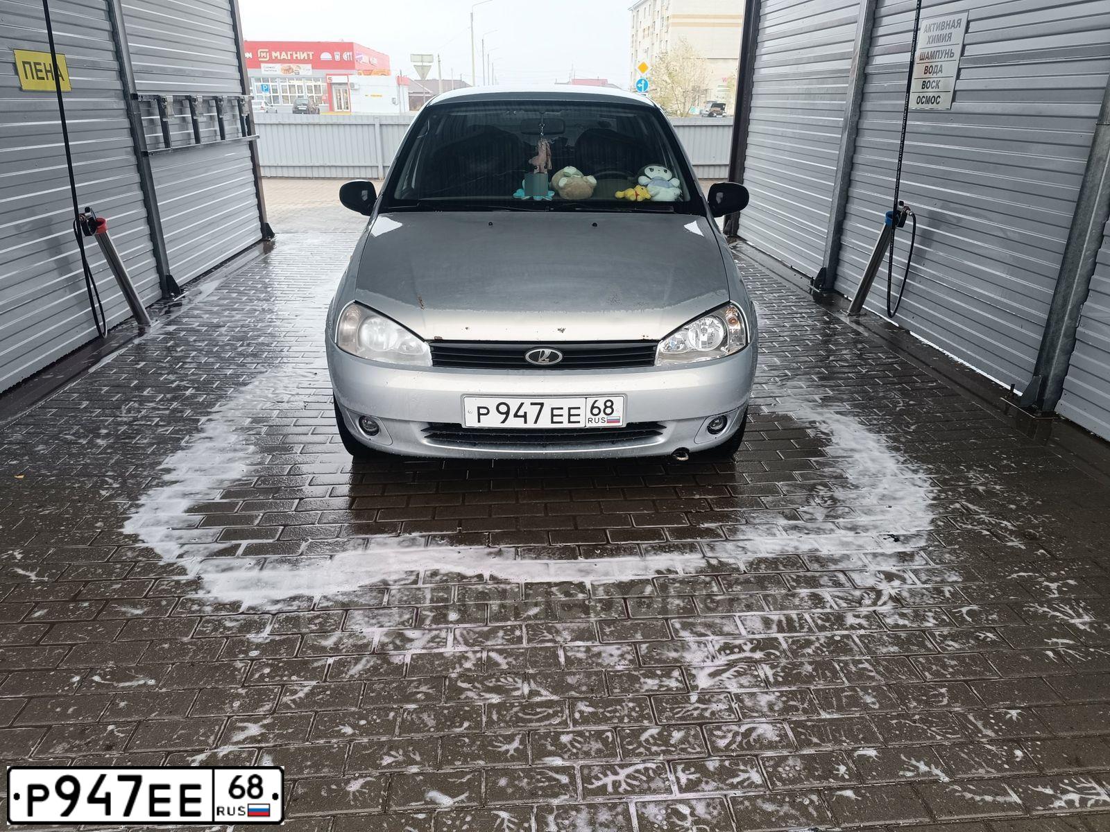 Фото автомобиля LADA 1118 KALINA, 2007 — госномер Р947ЕЕ68. Цвет: СЕРЕБРИСТЫЙ