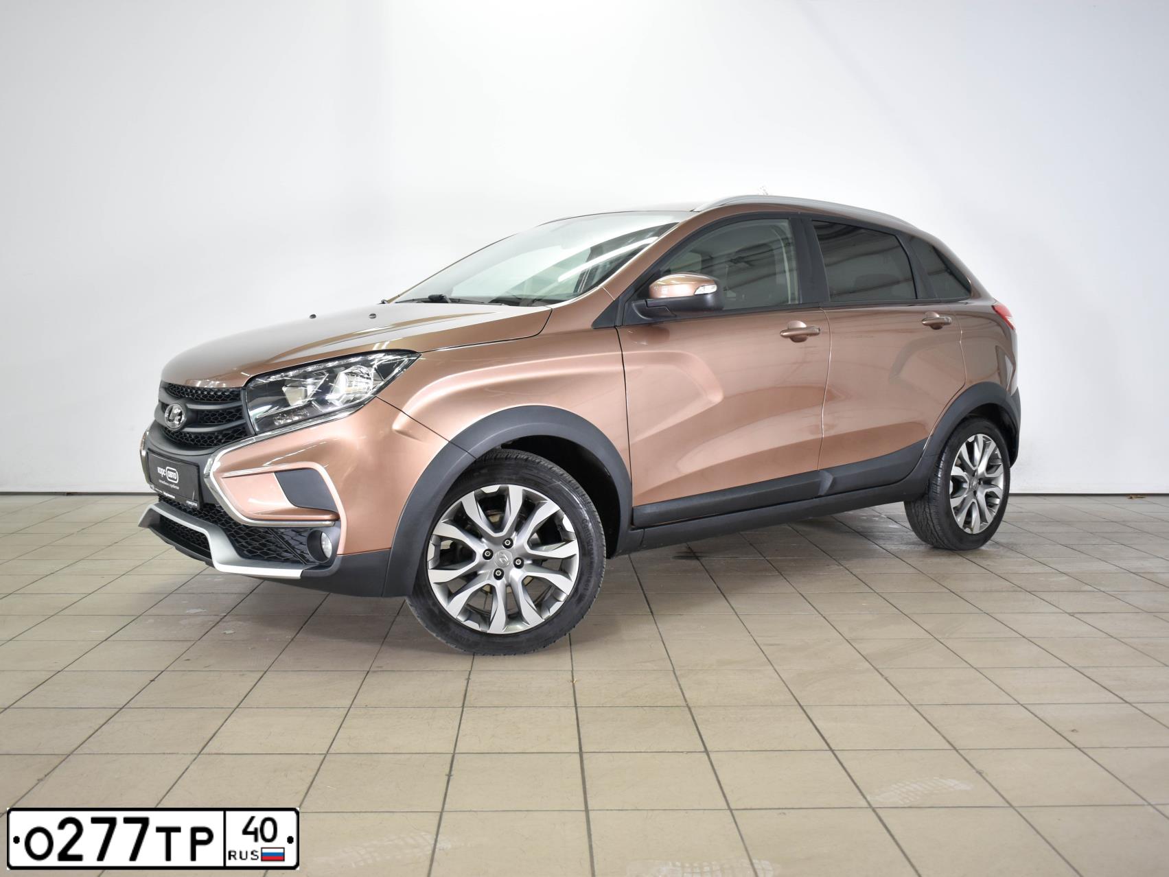Фото автомобиля LADA XRAY, 2020 — госномер О277ТР40. Цвет: Коричневый