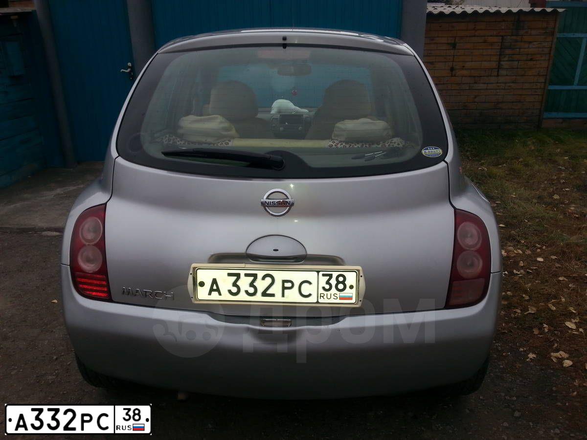 Фото автомобиля НИССАН МАРЧ, 2002 — госномер А332РС38