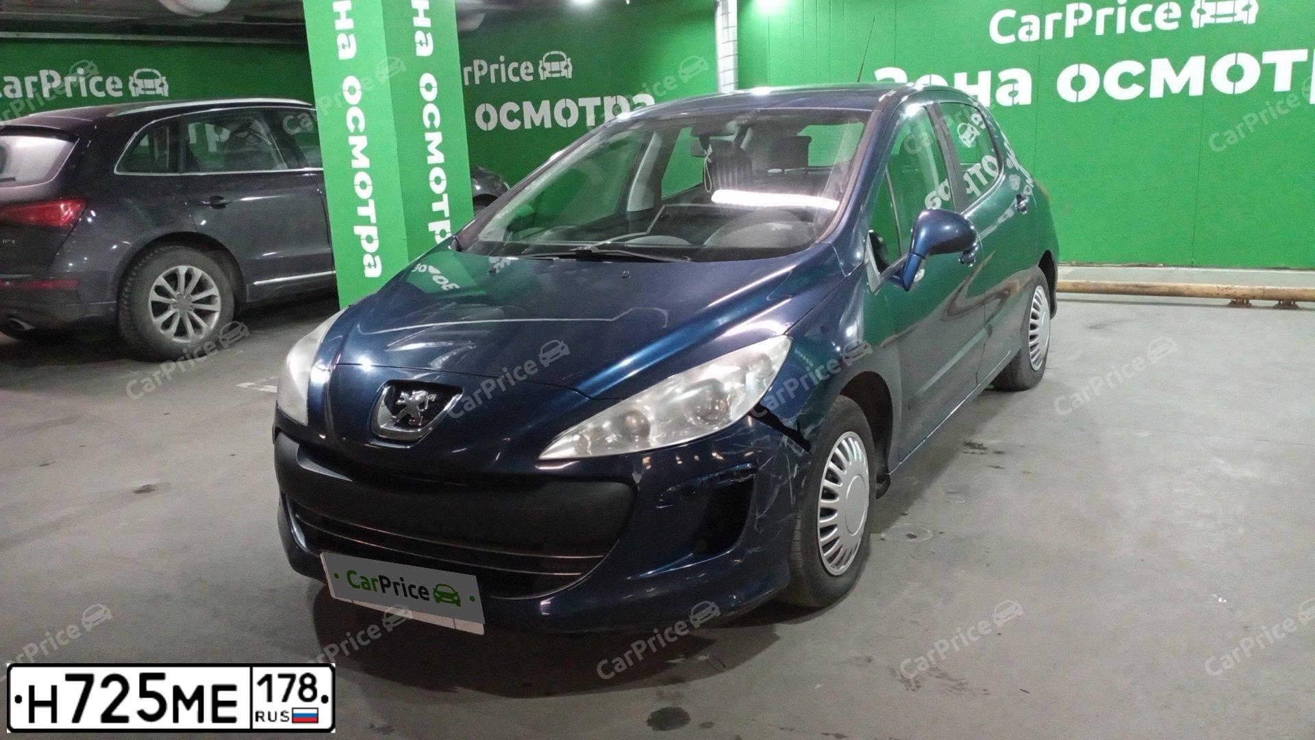 Фото автомобиля PEUGEOT 308, 2008 — госномер Е405МТ82. Цвет: синий