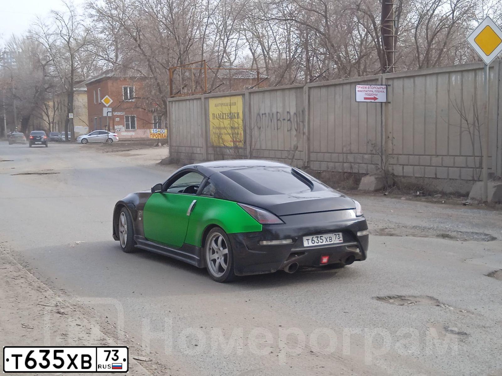 Фото автомобиля NISSAN 350 Z, 2005 — госномер А600ТТ177. Цвет: ЧЕРНЫЙ ЗЕЛЕНЫЙ