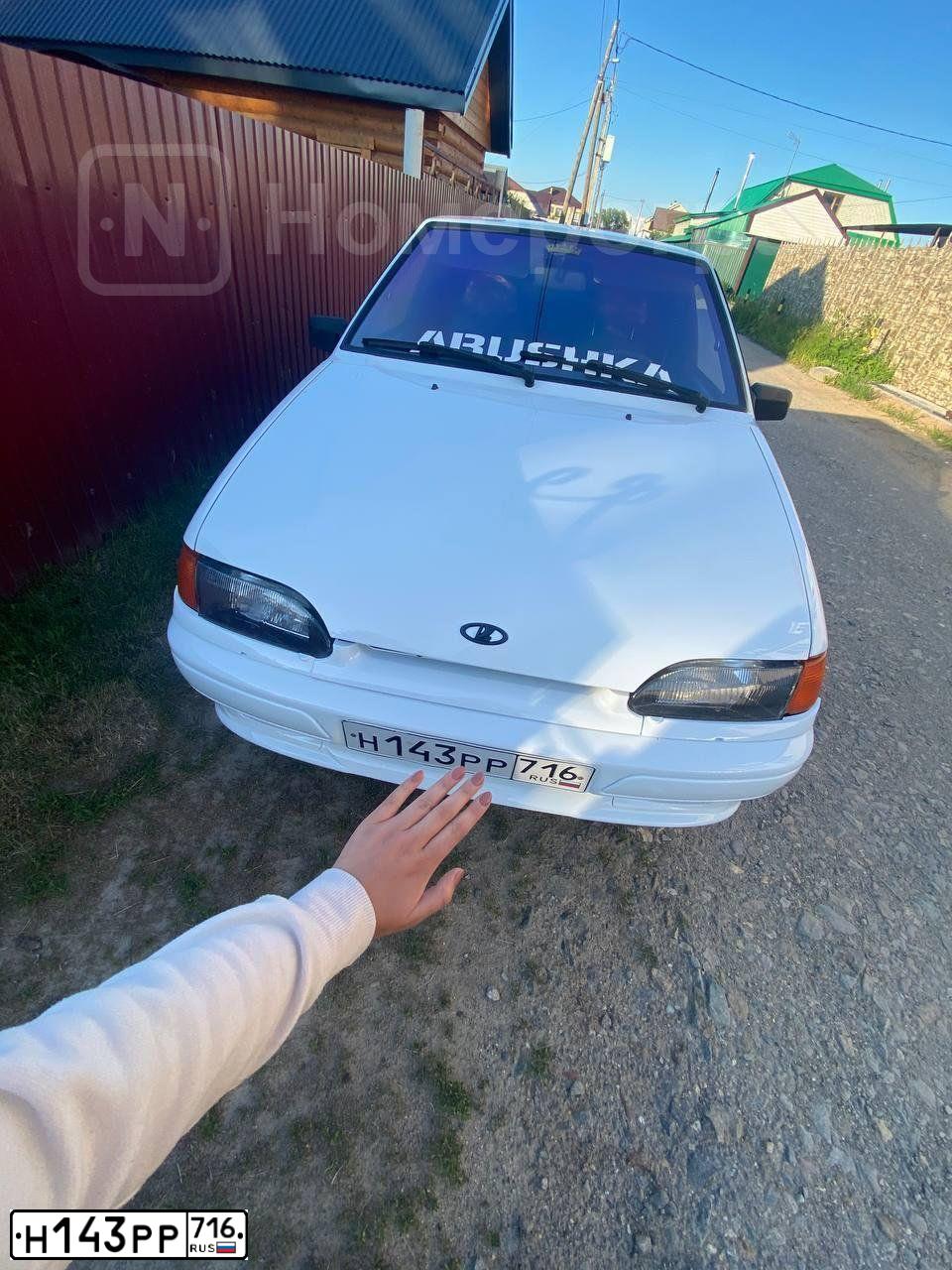 Фото автомобиля LADA 2114 SAMARA, 2010 — госномер С697ОУ116. Цвет: Белый