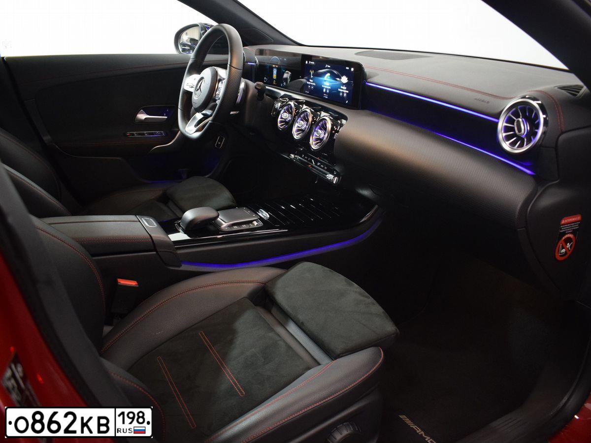 Фото автомобиля MERCEDES-BENZ CLA-CLASS, 2020 — госномер Е014ОХ08. Цвет: Красный