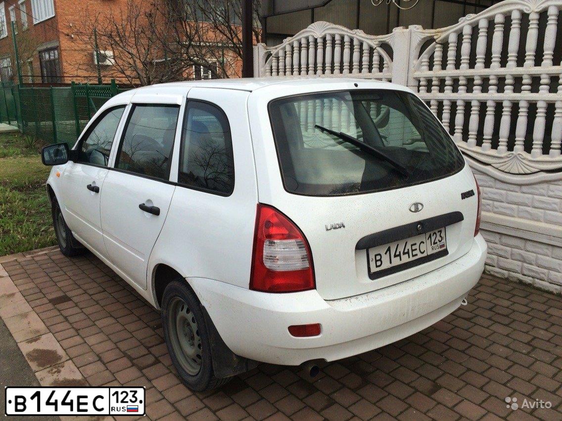 Фото автомобиля ВАЗ (LADA) 1117 KALINA, 2012 — госномер В291ЕХ92. Цвет: Белый
