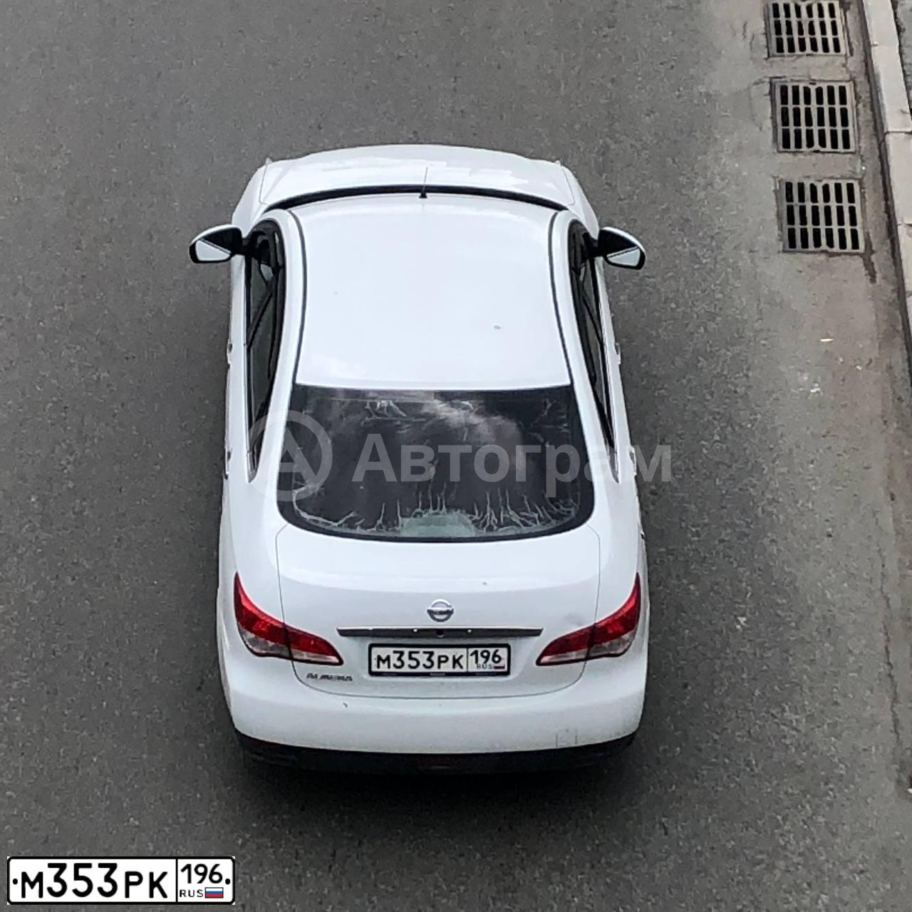 Фото автомобиля NISSAN ALMERA, 2017 — госномер А119ХН172. Цвет: Белый