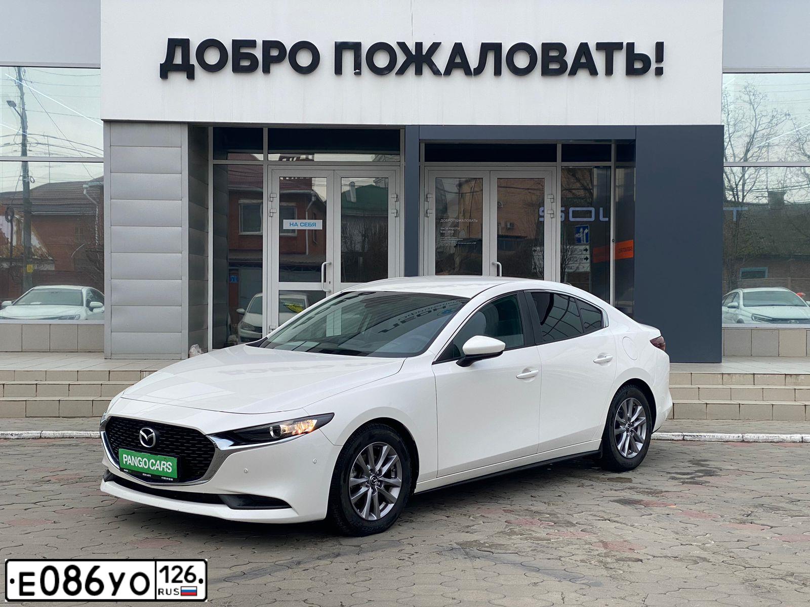 Фото автомобиля MAZDA 3, 2019 — госномер О020ЕТ159. Цвет: Белый