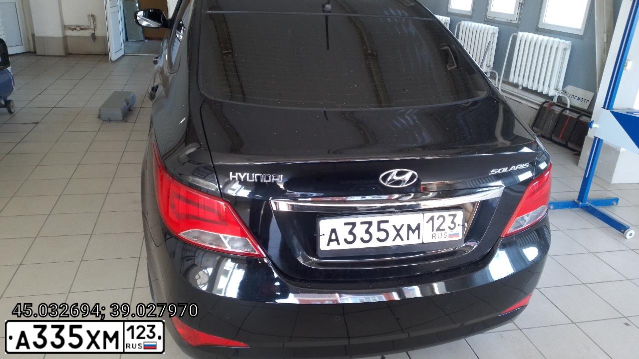 Фото автомобиля HYUNDAI SOLARIS, 2014 — госномер Р577ОН761