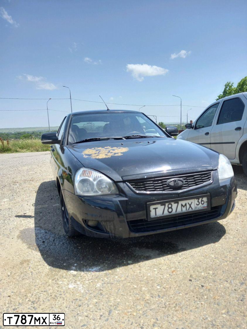 Фото автомобиля LADA 2172 PRIORA, 2009 — госномер К225ТА126. Цвет: Сине-Черный