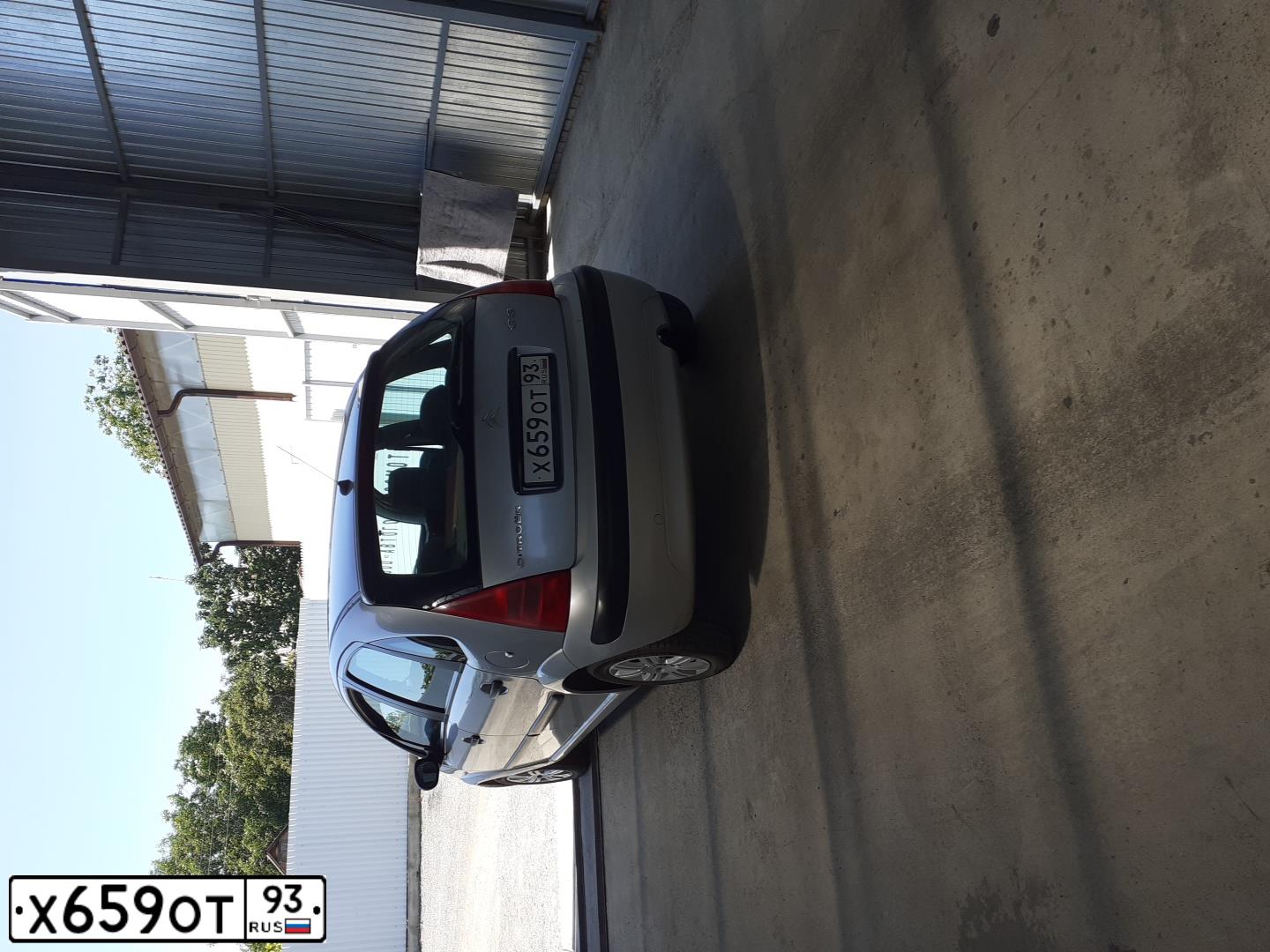 Фото автомобиля CITROEN C3, 2004 — госномер Х659ОТ93. Цвет: СЕРЕБРИСТЫЙ