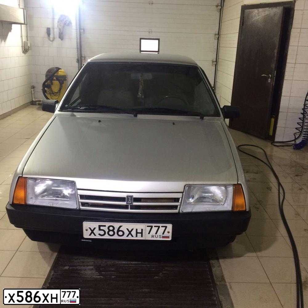 Фото автомобиля LADA 21099, 2003 — госномер Н820ТУ15. Цвет: Светло-Серебристый металлик