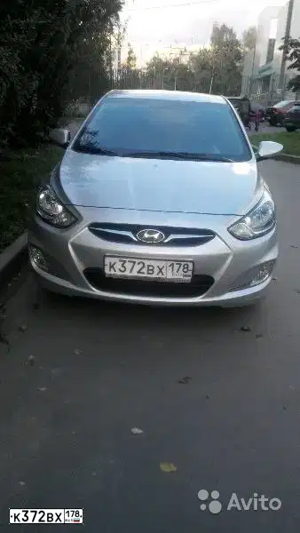 Фото автомобиля HYUNDAI SOLARIS, 2011 — госномер У962ВК181. Цвет: Серебристый