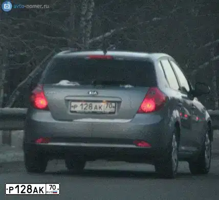 Фото автомобиля KIA CEE'D, 2007 — госномер С073УХ70. Цвет: синий