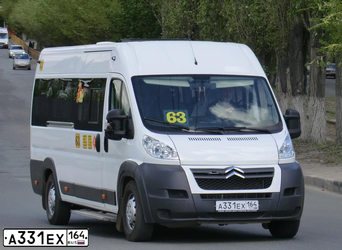 Фото автомобиля CITROEN JUMPER, 2014 — госномер А331ЕХ164. Цвет: БЕЛЫЙ