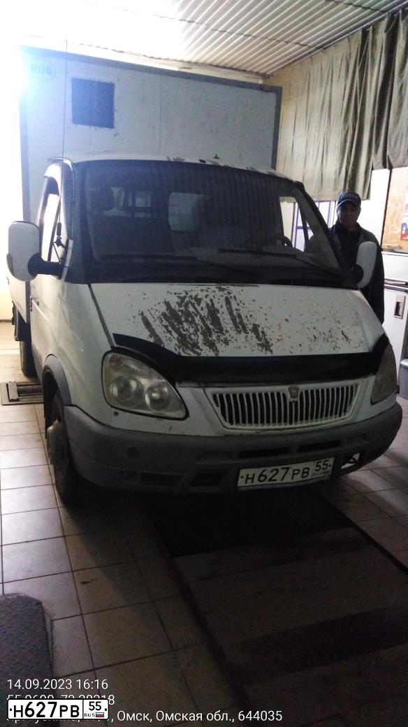 Фото автомобиля GAZ 3302 EL, 2007 — госномер Н627РВ55. Цвет: БЕЛЫЙ