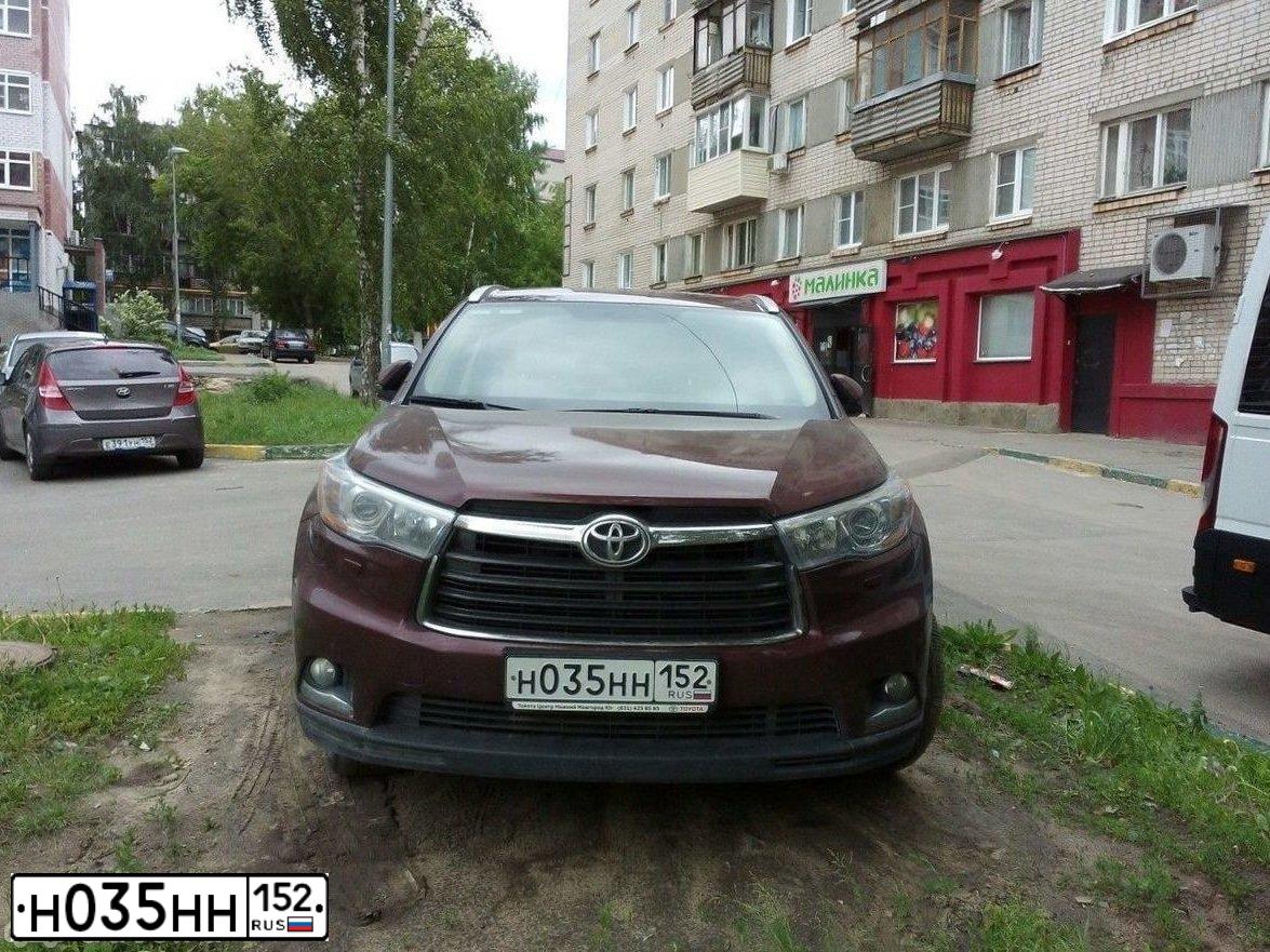 Фото автомобиля LEXUS RX, 2020 — госномер Н035НН152. Цвет: Коричневый