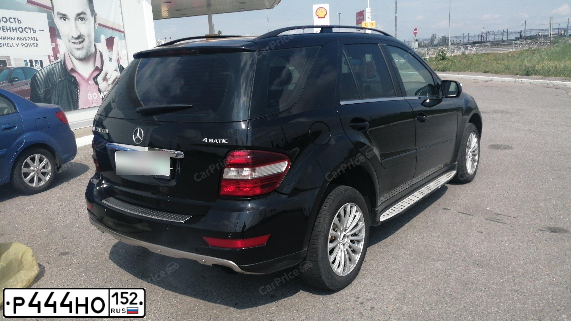 Фото автомобиля MERCEDES M-KLASSE, 2008 — госномер Х461КА152. Цвет: ЧЕРНЫЙ