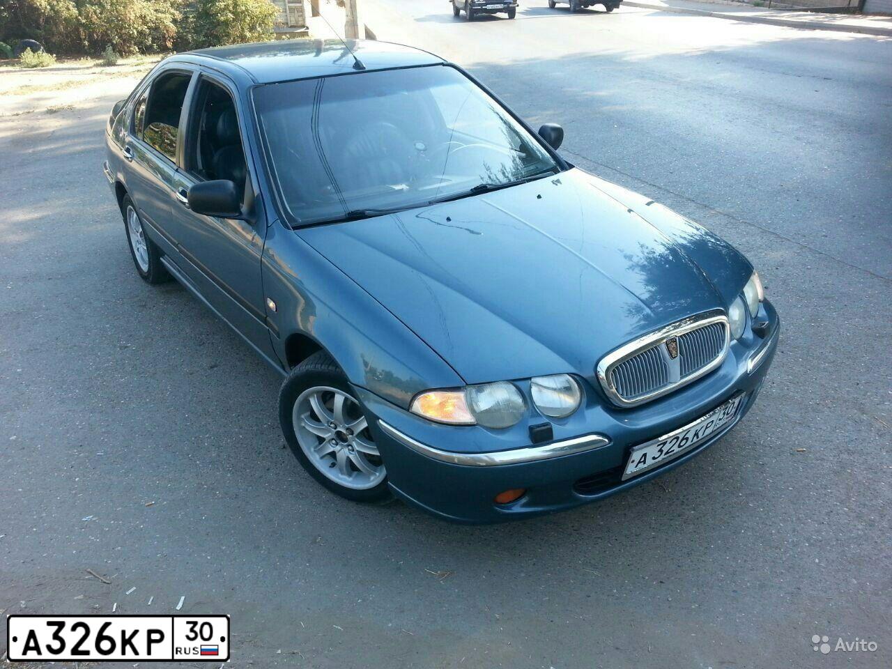 Фото автомобиля ROVER 45, 2000 — госномер А359МН30. Цвет: СИНИЙ