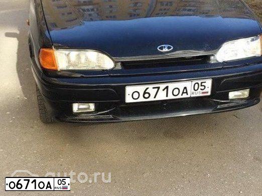 Фото автомобиля LADA 2114 SAMARA, 2009 — госномер О672ХМ05. Цвет: ТЕМНО ЗЕЛЕНЫЙ