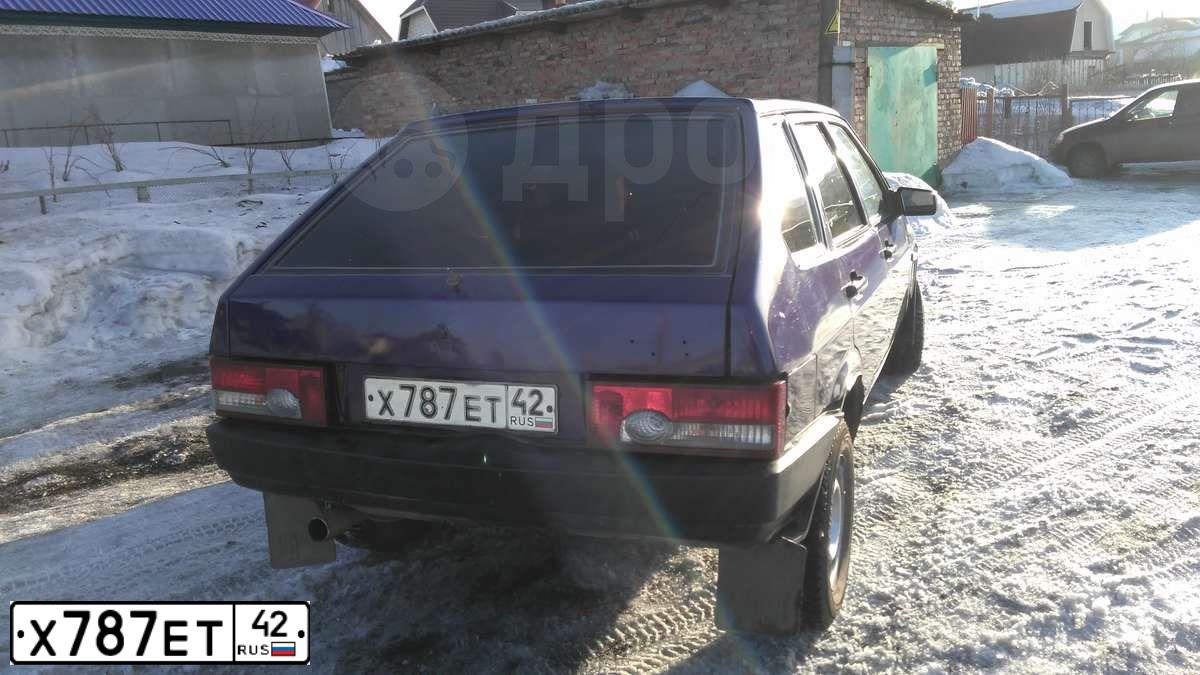 Фото автомобиля LADA 2109 SAMARA, 1998 — госномер Х787ЕТ42. Цвет: БАКЛАЖАНОВЫЙ