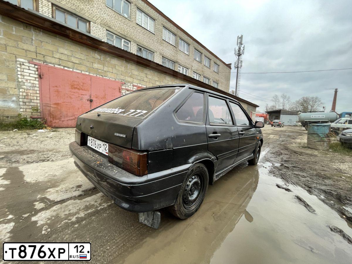Фото автомобиля LADA 2114 SAMARA, 2008 — госномер Т876ХР12. Цвет: ГРАФИТОВЫЙ МЕТАЛЛИК