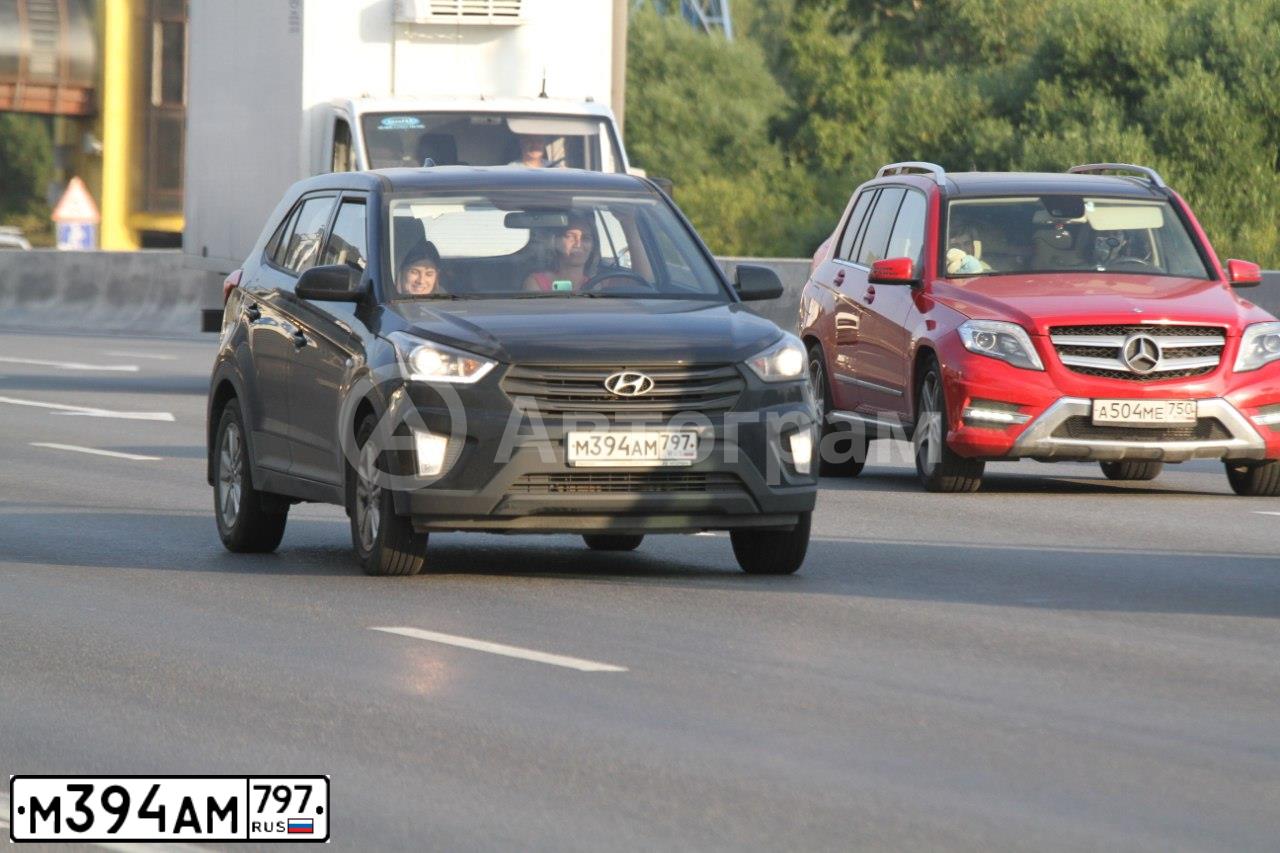 Фото автомобиля HYUNDAI CRETA, 2020 — госномер У629МК797. Цвет: ЧЕРНЫЙ
