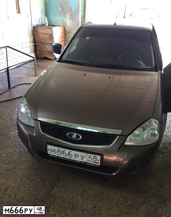 Фото автомобиля LADA 2172 PRIORA, 2015 — госномер М666РУ48