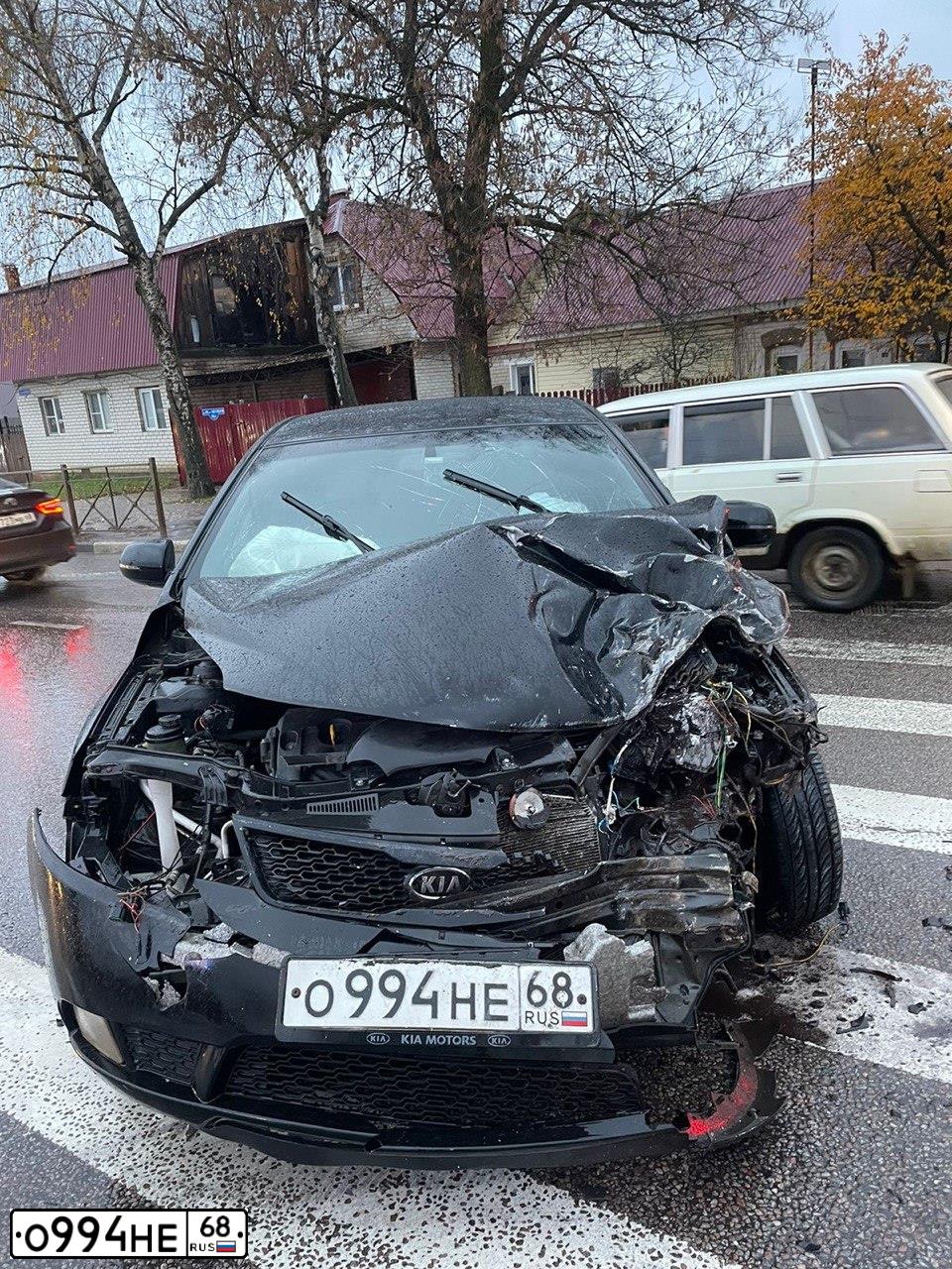 Фото автомобиля KIA CERATO, 2011 — госномер О994НЕ68. Цвет: ЧЕРНЫЙ