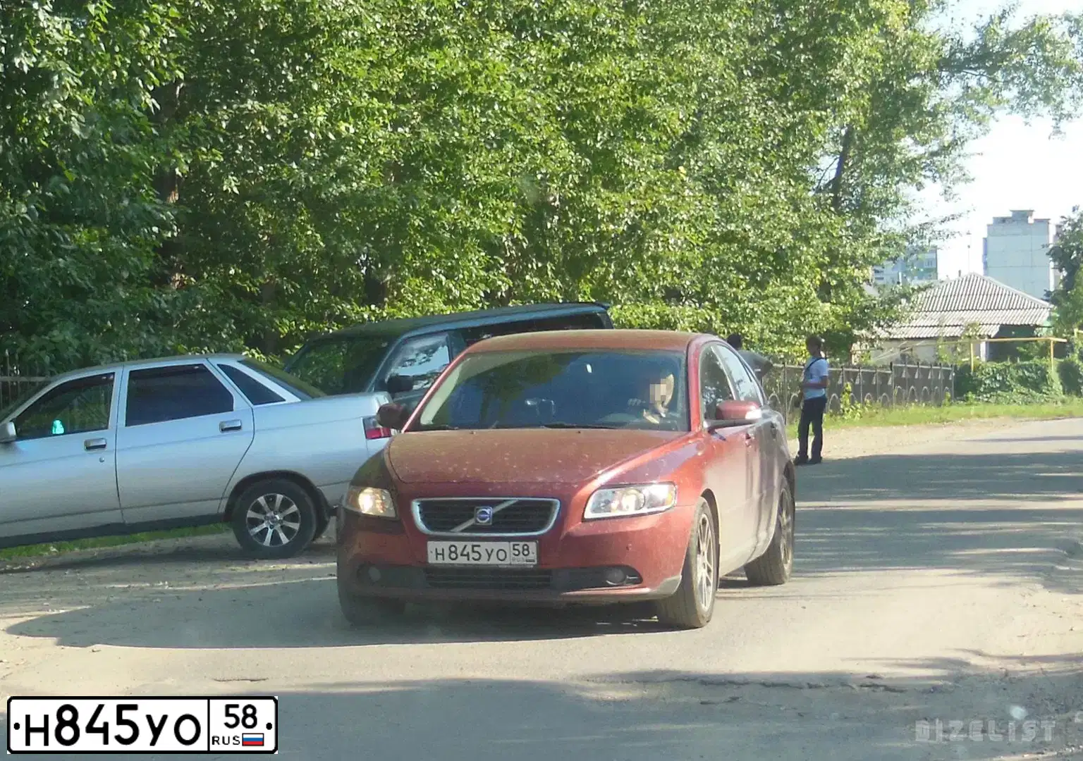 Фото автомобиля VOLVO S40, 2008 — госномер Х509РМ750. Цвет: КРАСНЫЙ