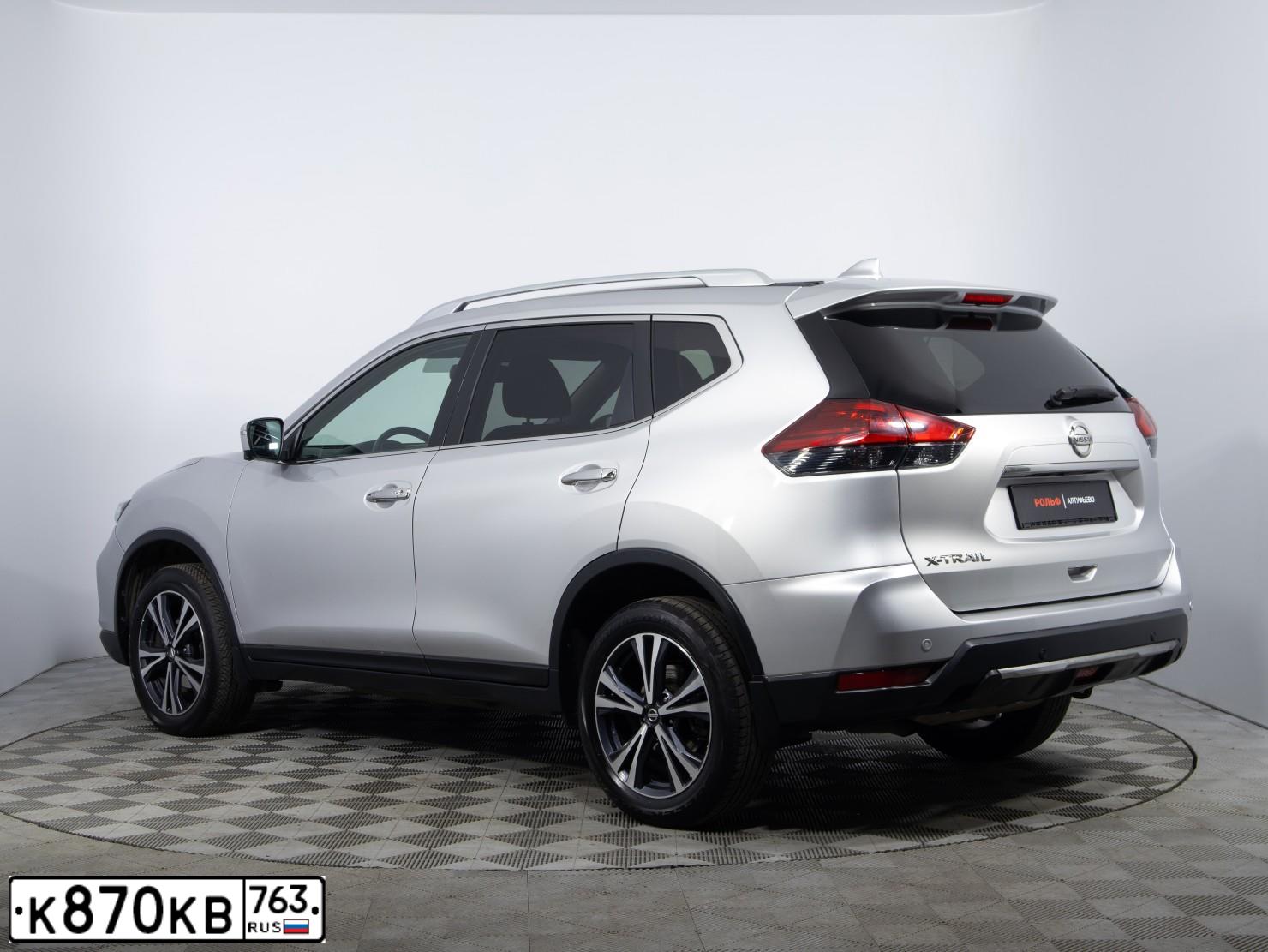 Фото автомобиля NISSAN X-TRAIL, 2021 — госномер О087АВ977. Цвет: Серебристый