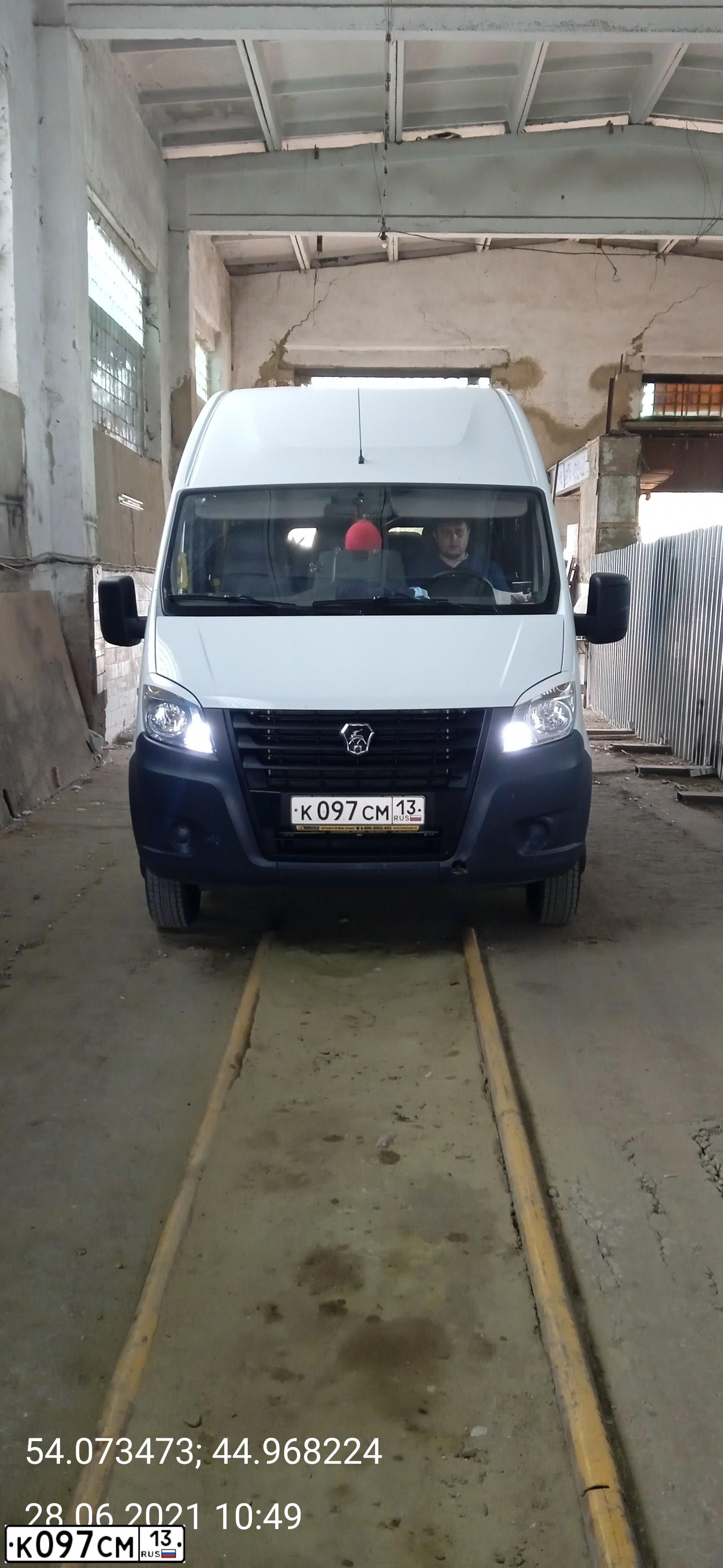 Фото автомобиля GAZ EL NEXT, 2017 — госномер К097СМ13. Цвет: Белый