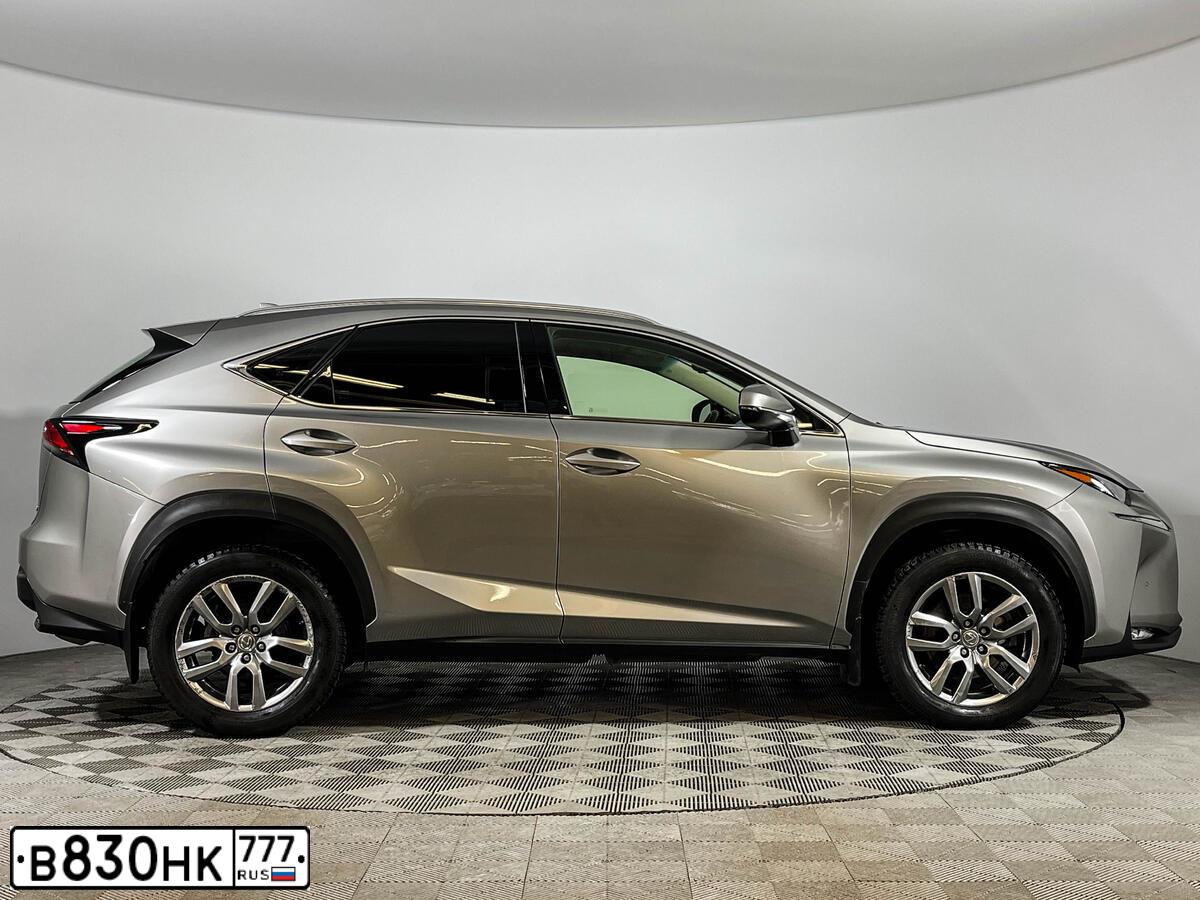 Фото автомобиля LEXUS NX, 2014 — госномер В830НК777. Цвет: СВЕТЛО-СЕРЫЙ