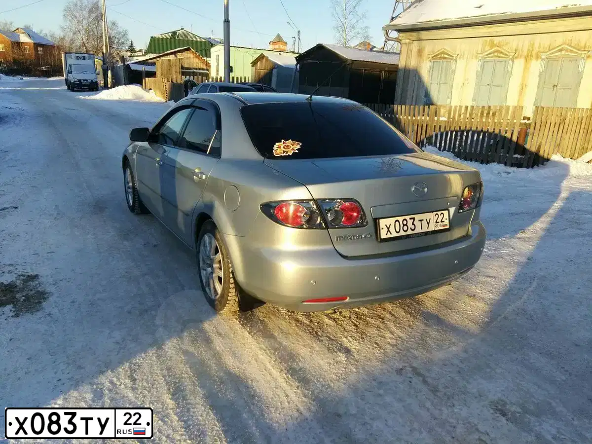 Фото автомобиля MAZDA A 6, 2006 — госномер Т116АХ04. Цвет: Серебристый