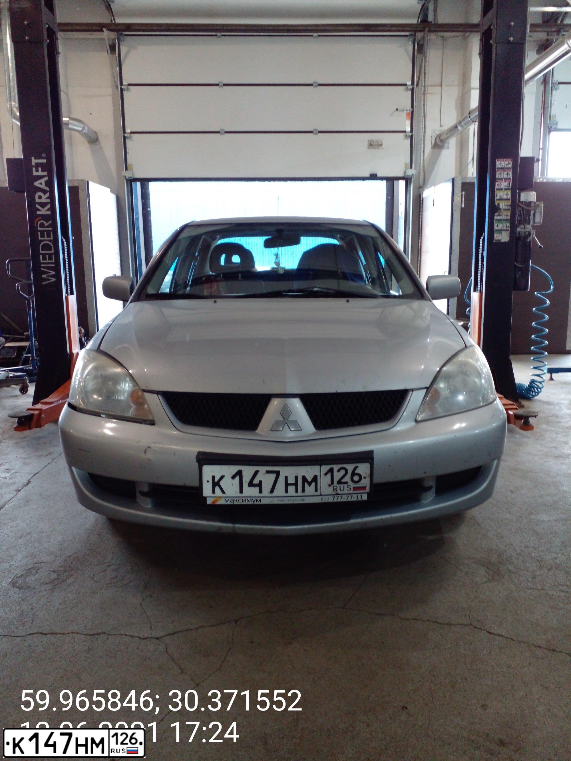 Фото автомобиля MITSUBISHI LANCER, 2007 — госномер К862ТА60. Цвет: СЕРЕБРИСТЫЙ