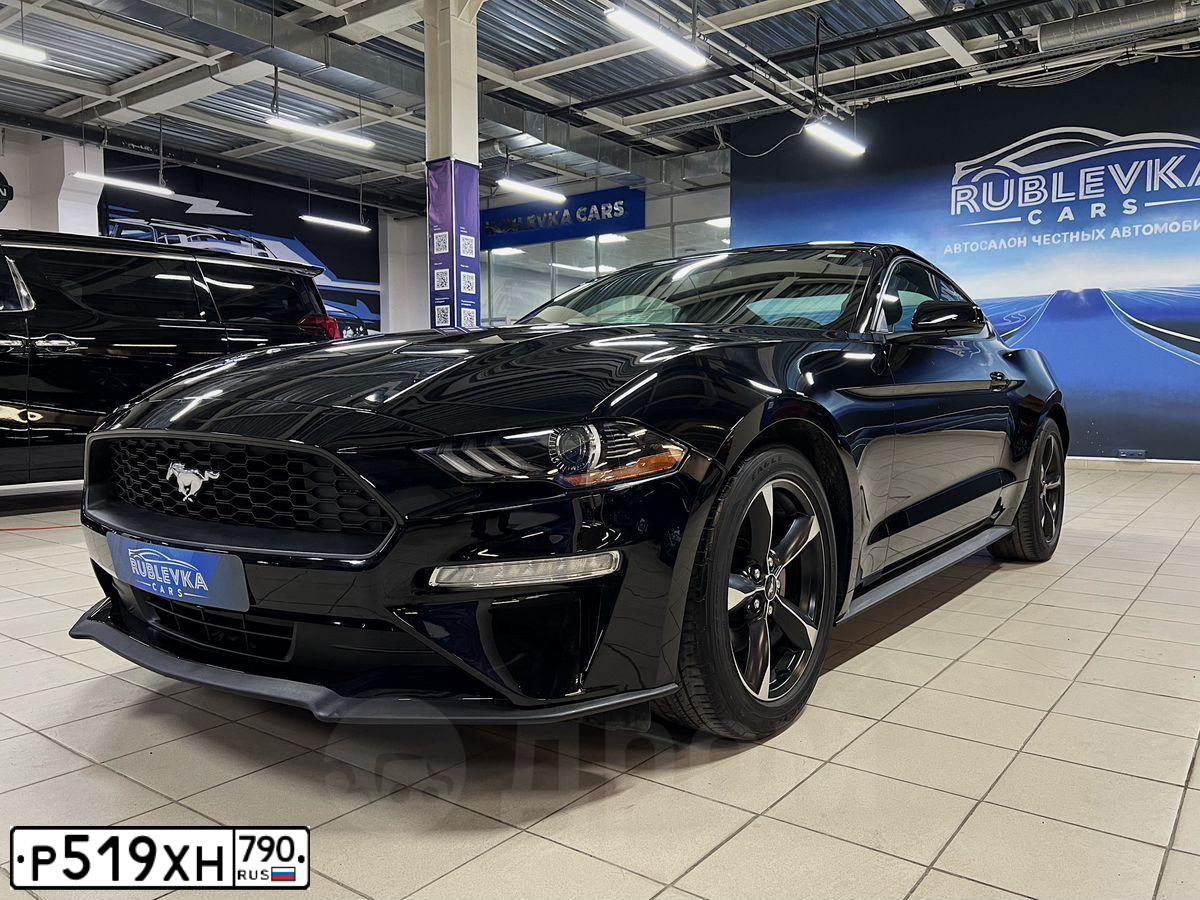 Фото автомобиля FORD MUSTANG, 2019 — госномер О871ВВ977. Цвет: ЧЕРНЫЙ