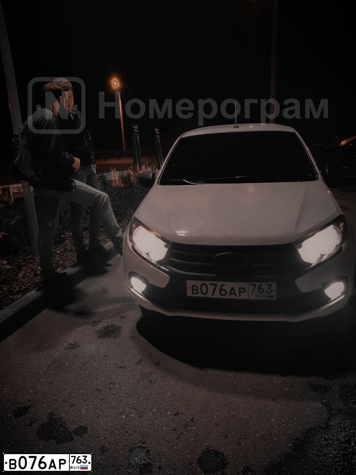 Фото автомобиля LADA 2191 GRANTA, 2019 — госномер Р858АР05. Цвет: Белый