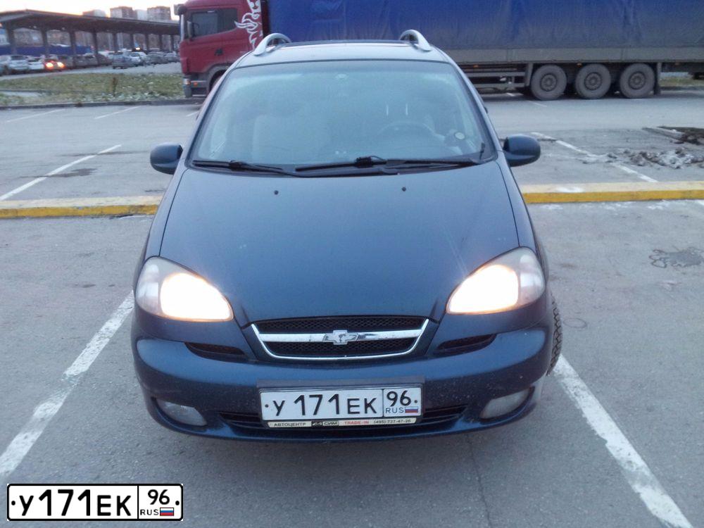 Фото автомобиля CHEVROLET REZZO, 2008 — госномер Е060ЕВ199. Цвет: синий