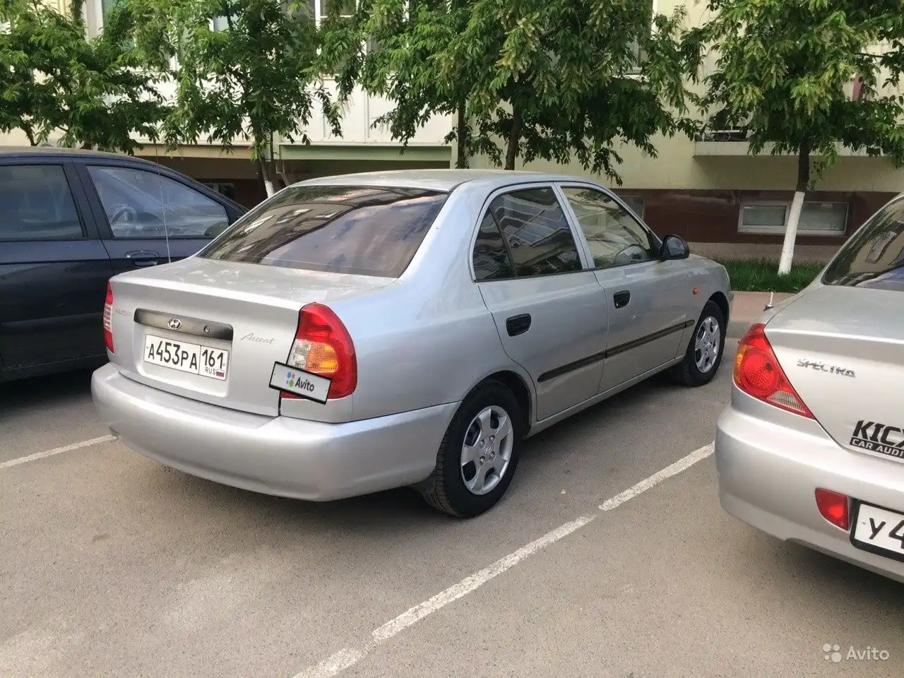 Фото автомобиля TAGAZ ACCENT, 2005 — госномер А453РА161. Цвет: СЕРЕБРИСТЫЙ
