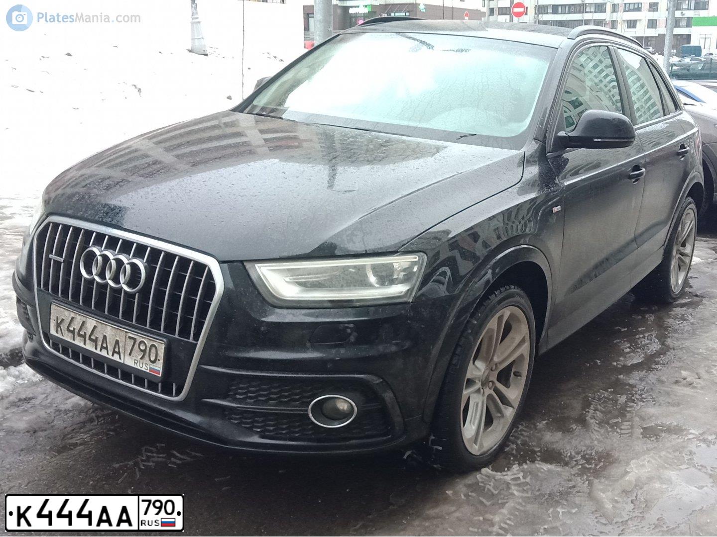 Фото автомобиля AUDI Q3, 2014 — госномер К444АА790. Цвет: ЧЕРНЫЙ