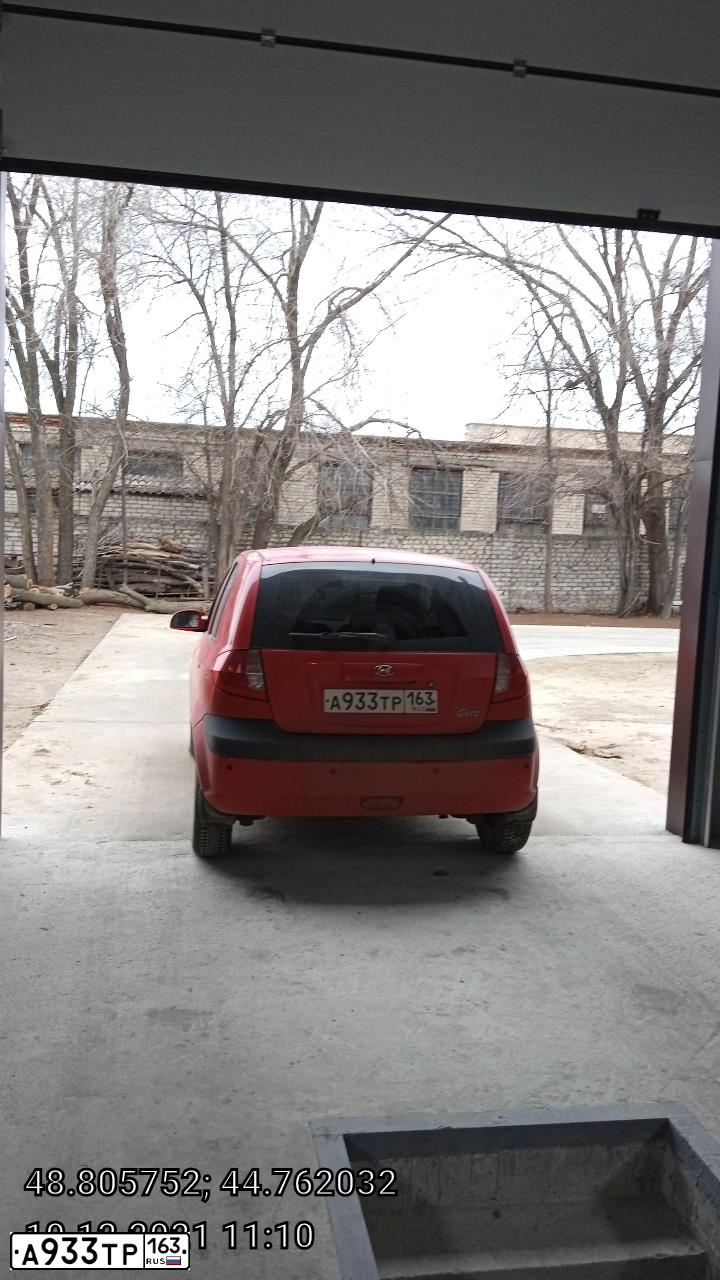 Фото автомобиля HYUNDAI GETZ, 2008 — госномер А933ТР163. Цвет: Красный