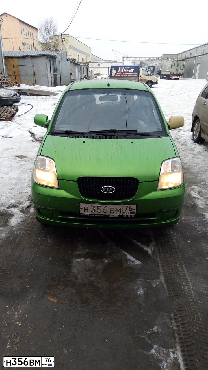Фото автомобиля KIA PICANTO / MORNING, 2006 — госномер Н356ВМ76. Цвет: ЗЕЛЕНЫЙ